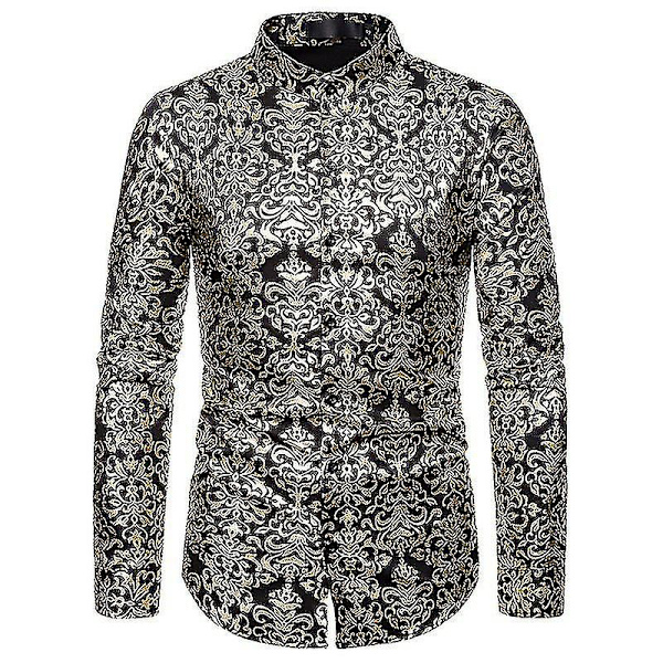 Långärmad partitröja för män White 2XL