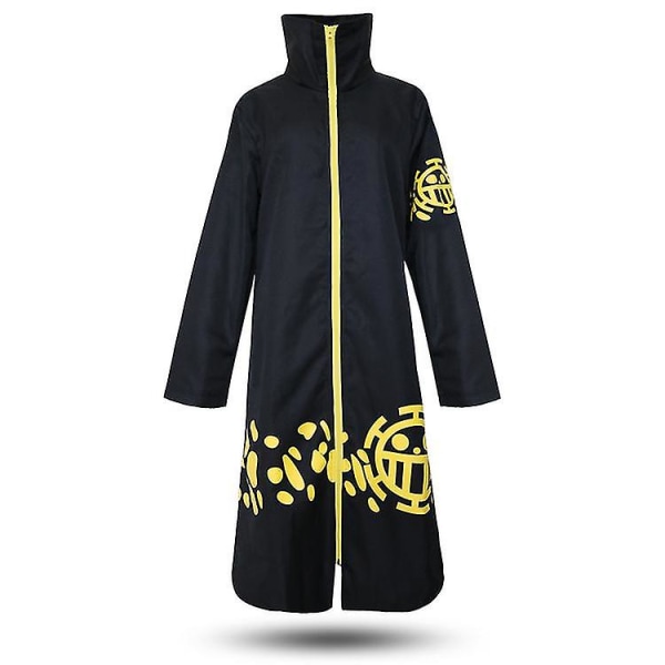 Anime One Piece Trafalgar Law Cosplay kostym Herr Cos Unisex lång kappa kappa hatt One Piece Cape S