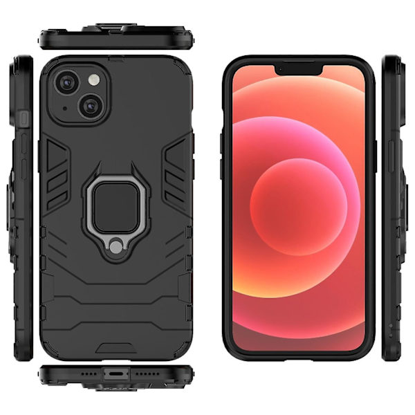 Stötsäker PC + TPU för iPhone 15 Plus Black
