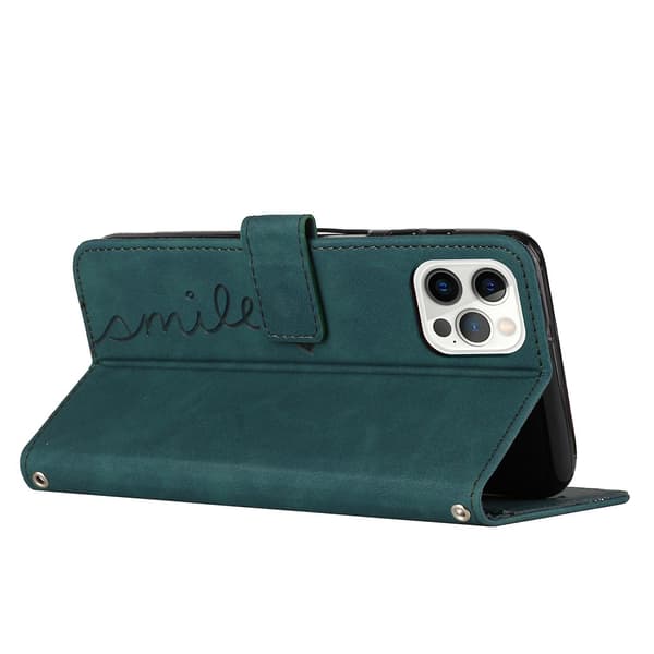 PU phone case för iPhone 15 Pro Max Green