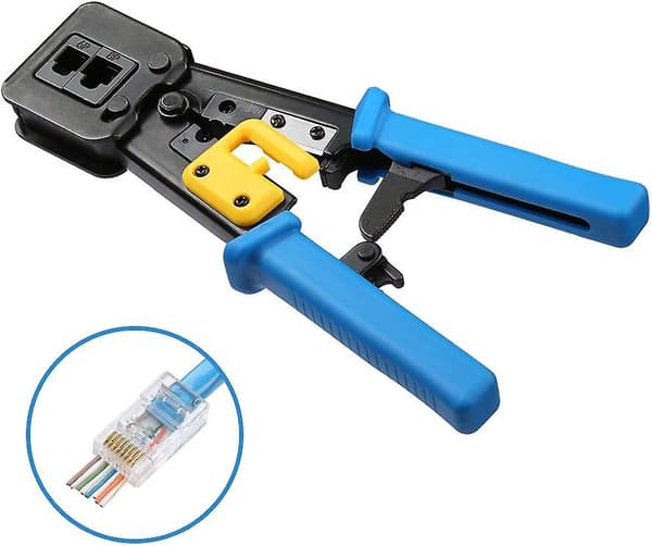 Rj45 Crimp Tool för standard och terminering Rj45 kontakter null none