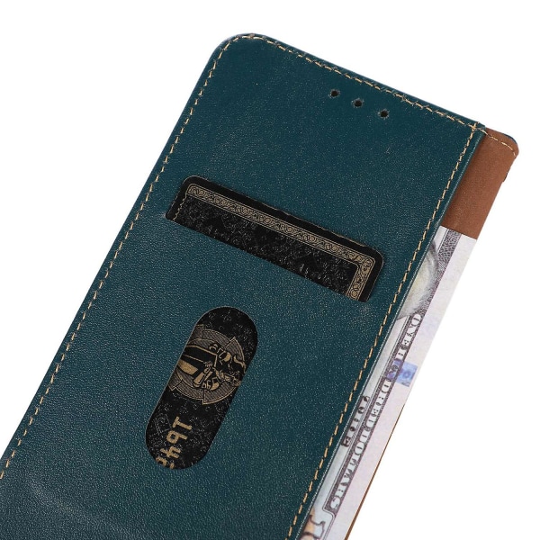 Rfid-blockerande phone case för Asus Zenfone 10 5g/zenfone 9 5g, Cover i äkta koläder Green