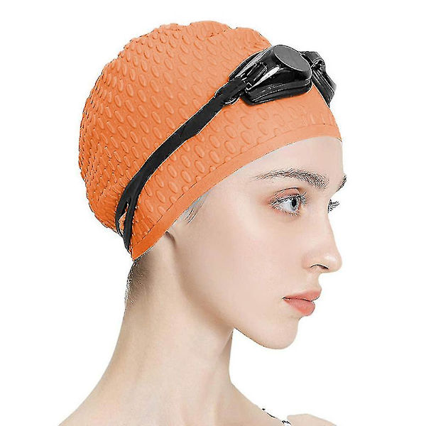 Cap Silikonelastisk cap för män och kvinnor R orange