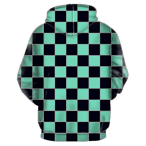 Barn Anime Demon Slayer Hoodie Vuxen Tanjirou Nezuko tröja Kamado Tanjirou S