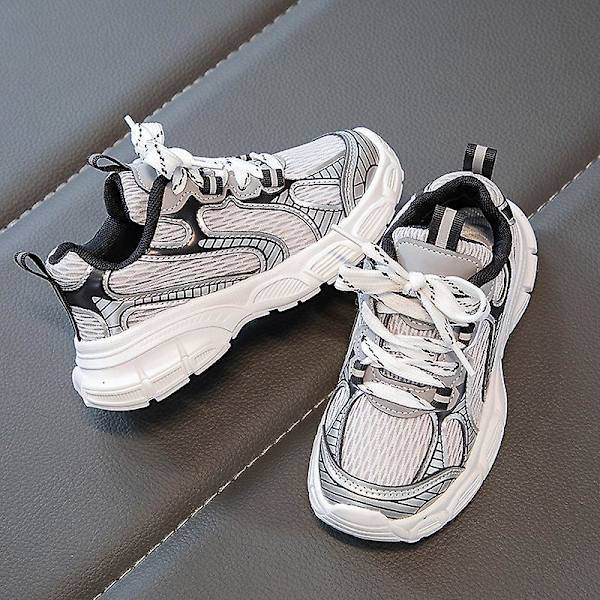 Sneakers för barn Andas Pojkar Flickor Löparskor Mode Sportskor 3An2301 White 34