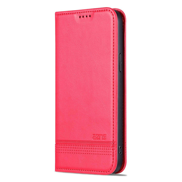 AZNS Calf PU case för iPhone 15 Red