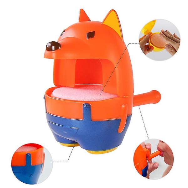 Baby Bubblemaskin Vattenleksaker för badrumsbarn i badkarleksak (orange) null none