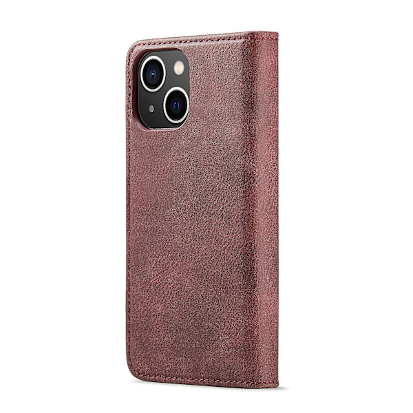 Crazy Horse Case för iPhone 15 Plus Red
