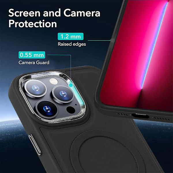 Skin Feeling Silikon Magsafe Case Kompatibel Iphone 14 Pro Max/14 Pro/14 Plus med magnetkort plånbokshållare Red iPhone 14 Pro Max