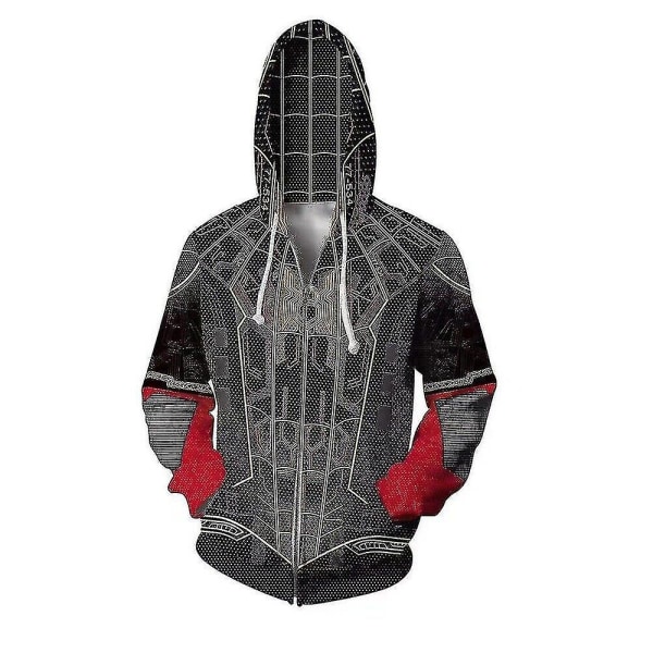 Vuxna 3d- printed Spider-man sweatshirts Toppar Jacka Kappa Huvtröja Kostym A17