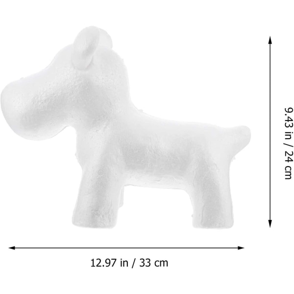 Styrofoam Polystyrene Modellering Skum Polystyren Hundformer Vita Craft Foam Bollar För Gör-det-själv Rose Valp Blomsterdekor Jul Mittpunkt Cra null none