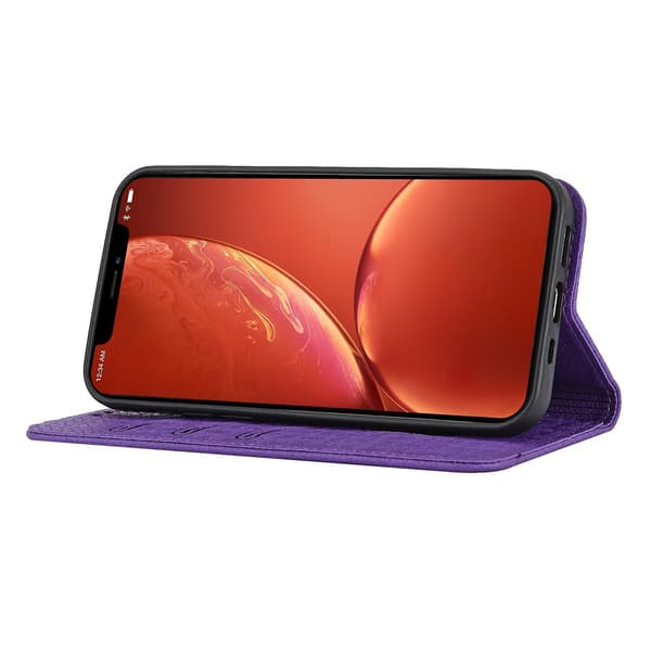 Sömnad Vävt Case För iPhone 15 Plus Purple