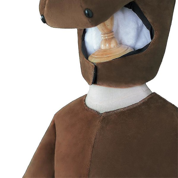 Barn Cosplay Set Animal Brown Horse kostym L