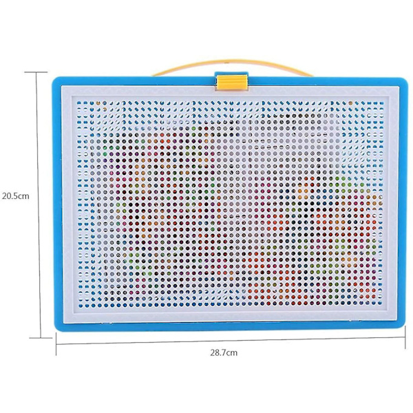 Mosaik Pegging Game Svamp Plug Board Pussel Pegboard Barnens dag presenter null none
