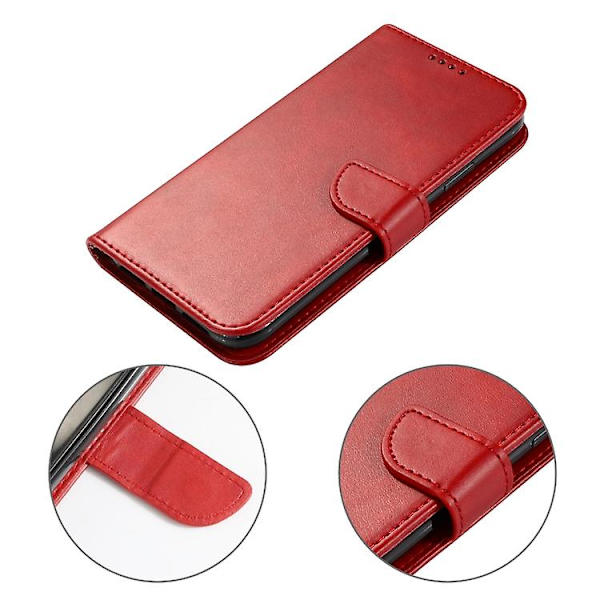 För Huawei Mate 20 Calf Texture Spänne Horizontal Flip Läder Phone case Red