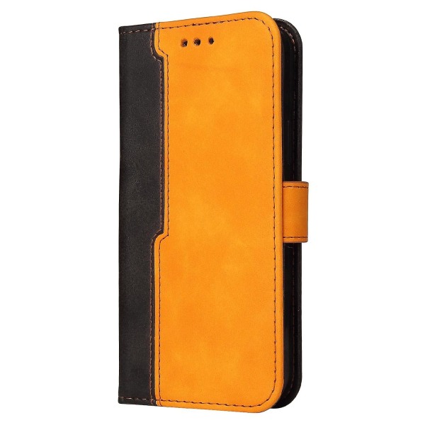 Phone case i läder för iPhone 15 Orange