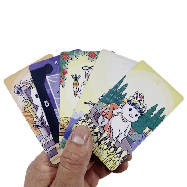 Chubby Bun Rabbit Tarot Divination Cards