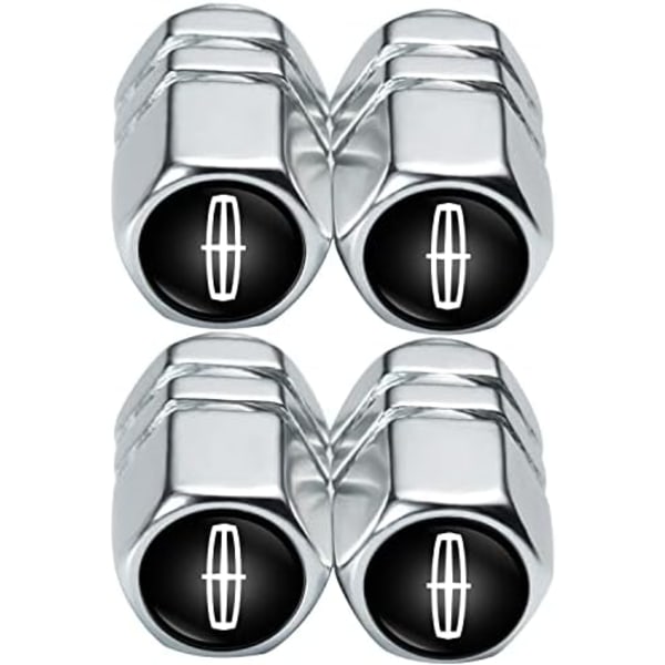 Metallkåpor för bildäcksventiler, kompatibla med Maserati Quattroporte, Ghibli, Levante Alla modeller Cap, luftventilkåpor Styling Deco Replacement for Lincoln