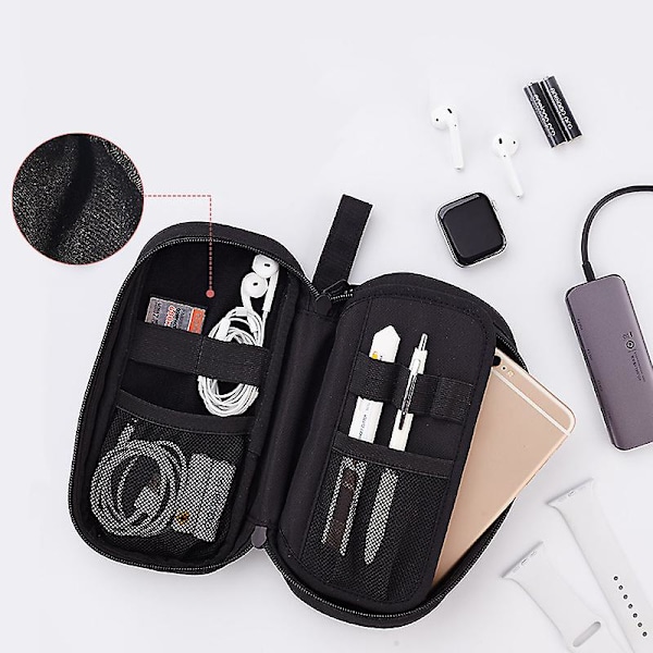 Stor kapacitet Case Multifunktionell brevpappersväska Organizer brevpapper pennfodral för Navy Blue