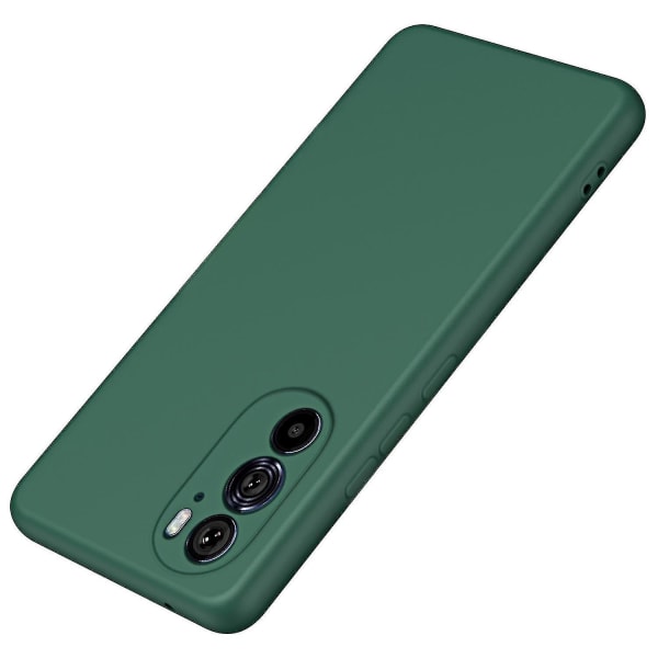 För Motorola Edge X30/30 Pro (Motorola Edge+ (2022)) Gummerat cover med fiberfoder 2,2 mm T Green