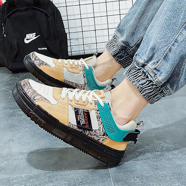 Herrsneakers Andas löparskor Dammode Sportskor 5510 Beige 39