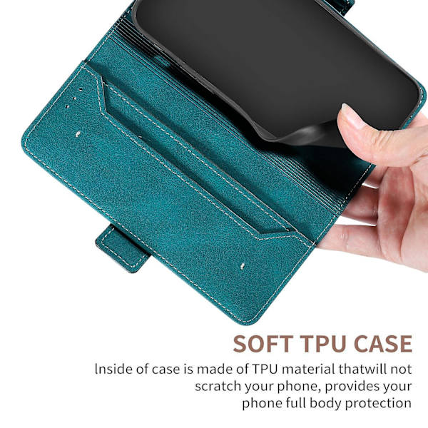 RFID- phone case för iPhone 15 Dark green