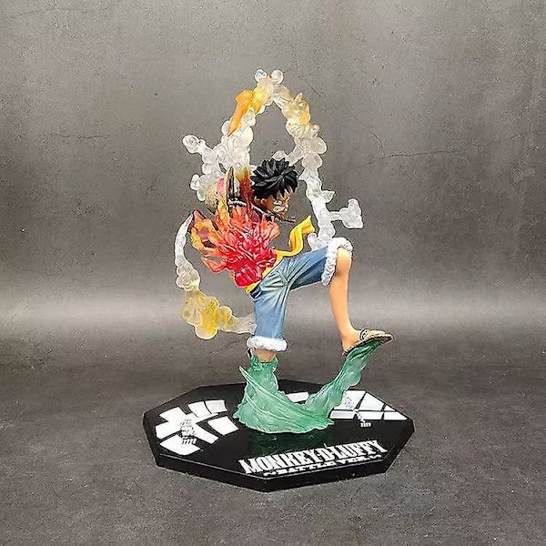 One Piece Anime Monkeydluffy Roronoa Ace Pvc Action Model Collection Cool Stunt Figur Leksak Present C JianQi Roronoa Zoro