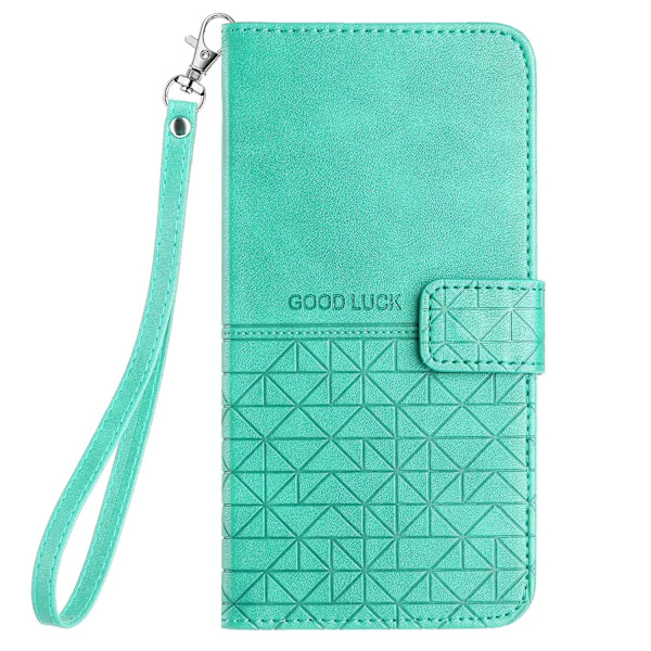 Rhombic Texture Case för iPhone 15 Pro Green