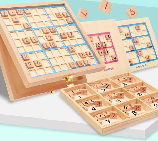 Sudoku Schack Schack Logik Träningsbräda Barn Resonerande Leksaker Barn Trä Spelleksaker null none