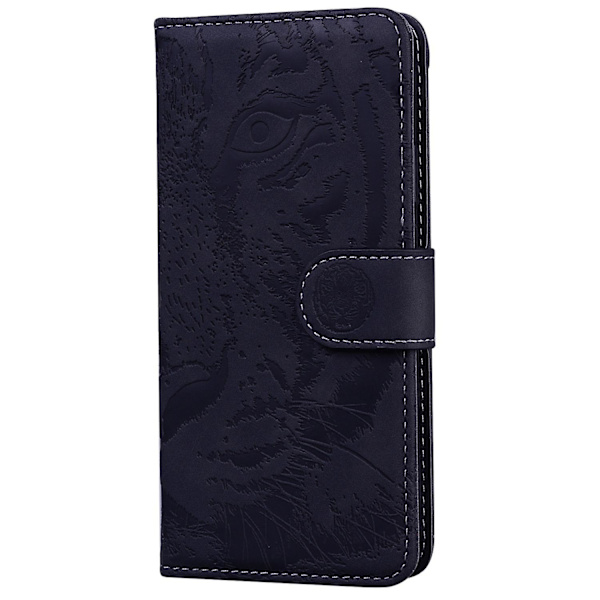 Tiger-präglat case för iPhone 15 Black