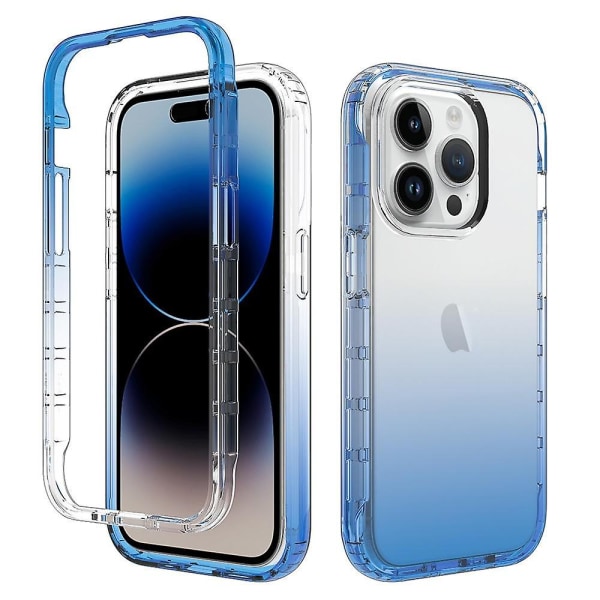 Klart Gradient Phone case För iPhone 15 Pro Blue
