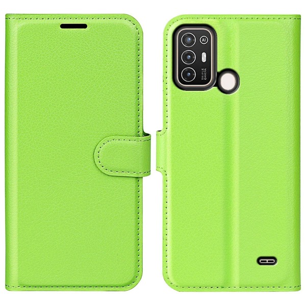 För ZTE Blade A52 anti-scratch case PU Läder TPU Innerskal Dropsäkert Flip Folio Cover null none