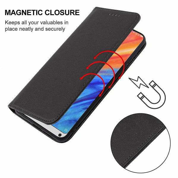 För Xiaomi Mi Mix 2s phone case med magnetstängning Black none