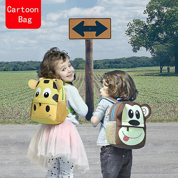 Ny 3d Barn Skolväskor Barn Ryggsäckar Dagis Tecknad Djur Toddle Barn Ryggsäck Mode Resor Utomhusväskor Cartoon 3