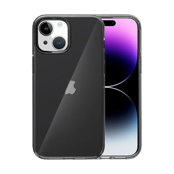 Transparent phone case för iPhone 15 Grey