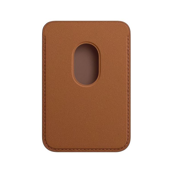 Magnetisk plånbok, telefonkorthållare i stretchtyg för baksidan av en mobiltelefon som en mobiltelefonplånbok brown