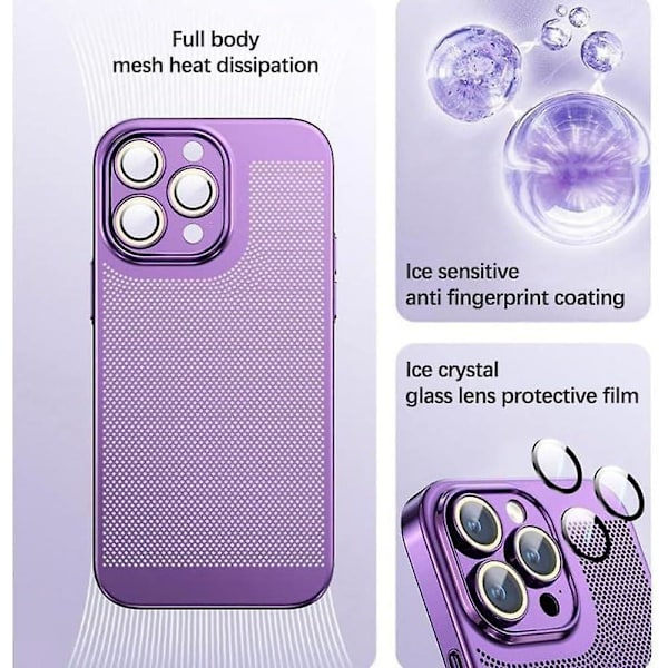 Kylande phone case för iPhone 15 Silver