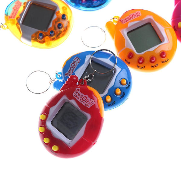 Nostalgisk Tamagotchi Nya 49 husdjur i 1 virtuellt cyber-slumpmässigt Pet Toy Tiny Game Red