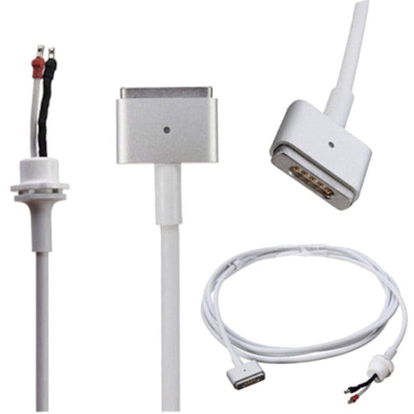 45W Macbook Pro DC-kontakt Pluggkabel Magsafe 2 T Laddningsadapterkabel White none