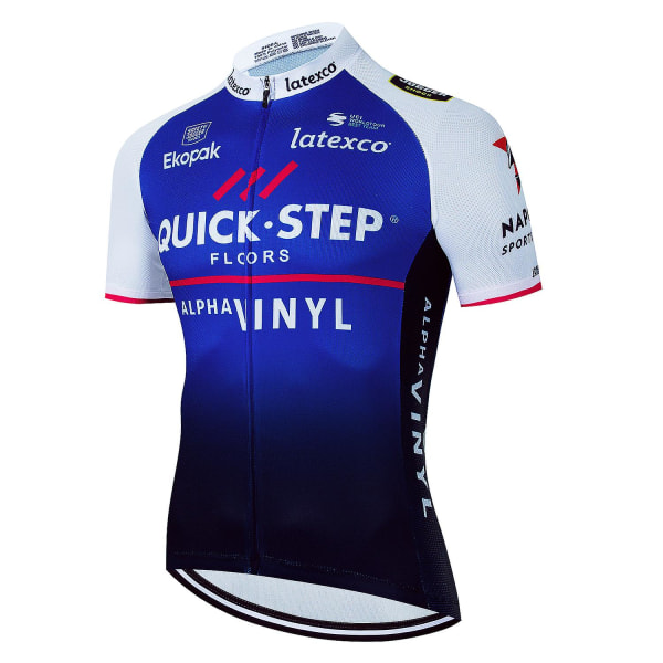 Ny Quick Step Cykeltröja Kortärmad Cykeltröja 19d Shorts Mtb Cykelkläder Ropa Ciclismo Maillot Bike Wear Summer jacket 4XL