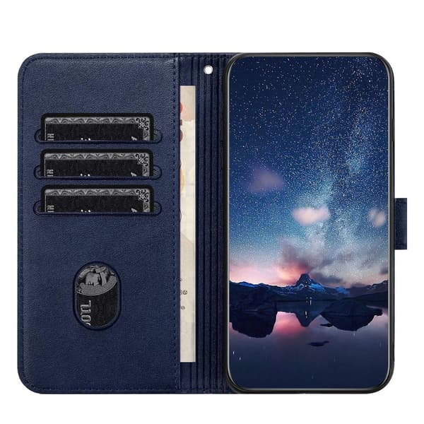 Rhombic Texture Case för iPhone 15 Blue