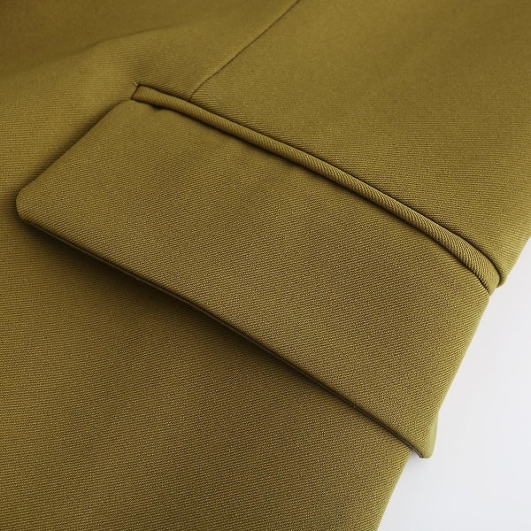 Yynuda Dammodesjal med glänsande paljetter Slim Fit Casual Kostymjacka med en knapp Green XL