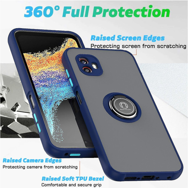 Stötsäkert case till Samsung Galaxy Xcover 6 Pro Metal Ring Hållare Cover null none