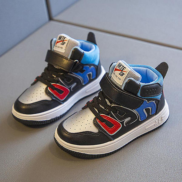 Barn Sneakers Andas Pojkar Flickor Skateboard Skor Löparskor Abc-1 Black 27