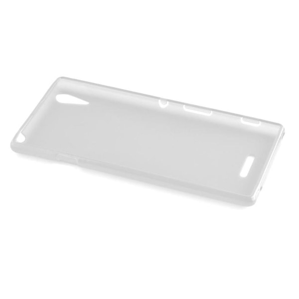 Sony Xperia T3 Hülle Handy Cover TPU- case - X-Line Design HALF TRANSPARENT Xperia T3