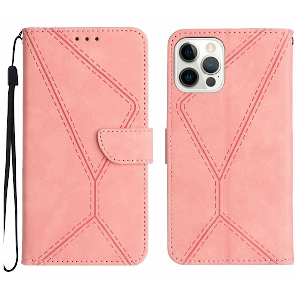 Sydd präglad case för iPhone 15 Pro Pink
