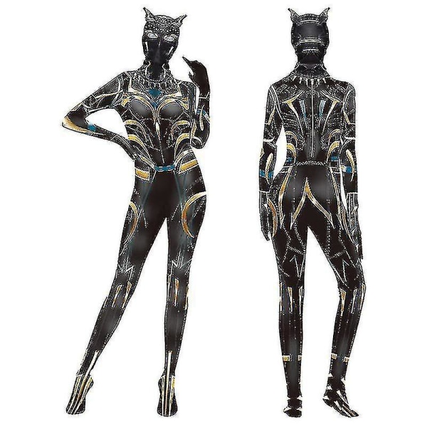 Barn Vuxen Black Panther2 Cosplay-kostym för kvinnor Black Panther: Wakanda Forever 190