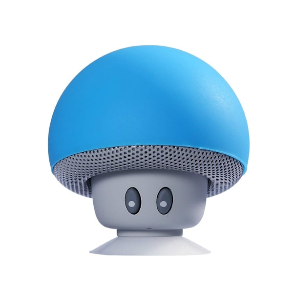 Mini Bluetooth-högtalare för utomhusbruk med svamphuvud - blå
