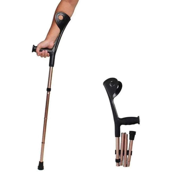 Vikbar armbågsarm vuxen kryckor, höjdjusterbar armmanschett Momentum, Portable-i null none