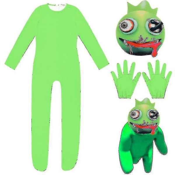 Rainbow Friends Kostym Barn Pojkar Monster Wiki Cosplay Skräckspel Roblox Halloween Jumpsuit Canival Födelsedagsfest Kostym E Child 160